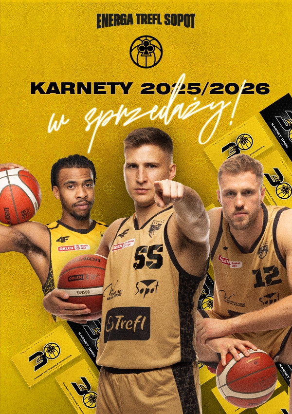 Bilety KARNETY I TREFL SOPOT 2025/2026